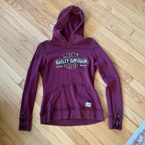 Harley-Davidson burgundy hoodie